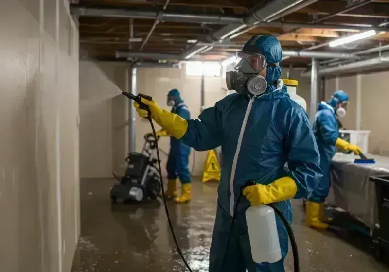 Basement Sanitization and Antimicrobial Treatment process in Richmond, IL